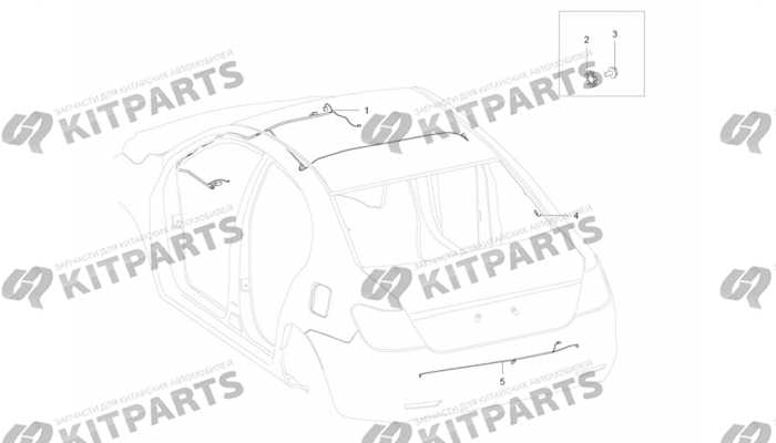 Жгут проводов потолка и парковочного радара Lifan Cebrium