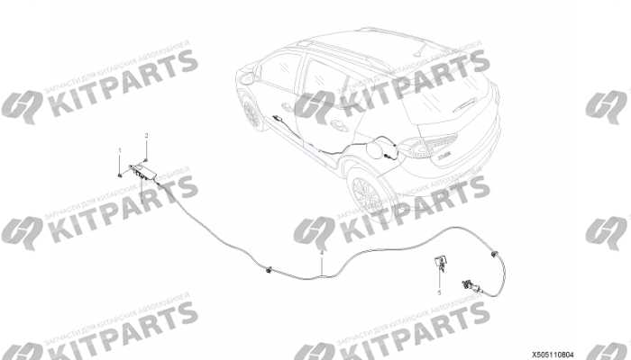 Трос лючка бензобака Lifan