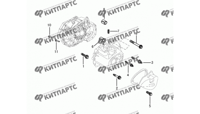 Крепление картера КПП Dong Feng H30 Cross