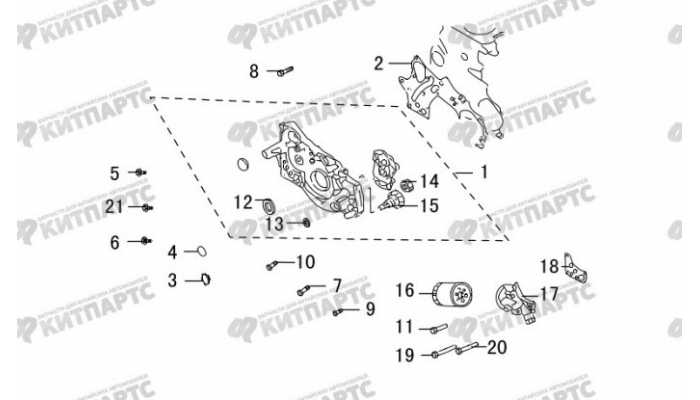 Насос масляный, фильтр Great Wall Hover H3 New