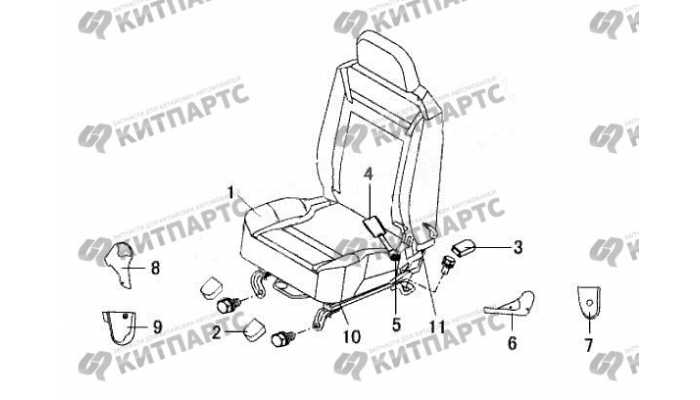 Сидение переднее правое Great Wall