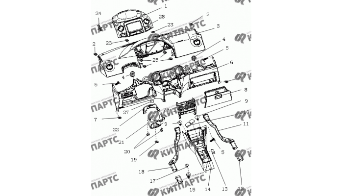 Приборная панель Geely